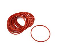 sourcingmap 20pcs Joint torique 50mm OD 1.9mm largeur rouge rond nitrile butadiène caoutchouc