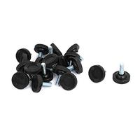 sourcingmap 20pcs Pieds de Nivellement Meuble Réglable Pied Réglable Patin de meuble Jambe Pied de Table Chaise Base Protection Plancher Glisse 8mm x 17mm filetage