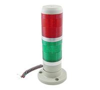 sourcingmap 24V DC Industriel Rouge Vert LED Signalisation Tower Lampe Avertissement Pile Lumière