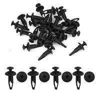 sourcingmap 25 Chevilles Plastique Voiture Pare-Chocs de Fixation à vis pour de Rivet