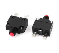 sourcingmap 2pcs AC125/250V 15A Disjoncteur Protecteur de surcharge thermique