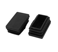 sourcingmap 2pcs Bouchon Pied Table Chaise Jambes tube embouts tuyau inserts plastique rectangulaire 30 x 50 mm