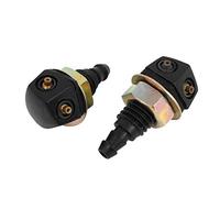 sourcingmap 2pcs Buse de Lave-Glace Pare-Brise Voiture Jet de Pulvérisateur Essuie-Glace Noir