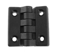 sourcingmap 2pcs Charnière Plastique Porte Placard Armoire 65 x 65mm Noir