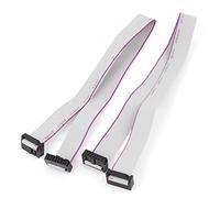 sourcingmap 2pcs FC14P IDC 14-Pin F/F Câble de Rallonge de Données Câble en Nappe Plate 40cm