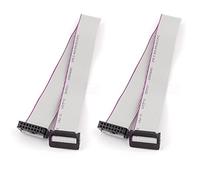 Sourcingmap 2pcs FC16P IDC 16-Pin Hard Drive Extension Câbles en Nappe Plate Connecteur 30cm