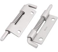 Sourcingmap 2Pcs Loquet A Ressort Targette A Ressort Verrou De Porte Serrure Pour Meuble Portail Garage Acier Inox 304 Barillet 3.3Pouces Long
