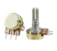 sourcingmap 2pcs Potentiomètres B20K 20K ohm 13.5mm arbre linéaires coniques simples