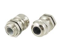 sourcingmap 2pcs presse-étoupe M12 3.0-6.5mm en acier inoxydable connecteur étanche