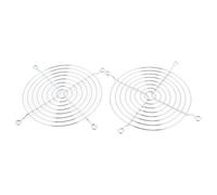 Sourcingmap 2xMetal Câble Doigt Garde Protecteur Grille 120mm Ordinateur PC Ventilateur