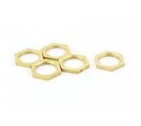 sourcingmap 3/8BSP Filetage Femelle Laiton Tuyau Fixation Hexagonal Blocage Écrou 5 pièces