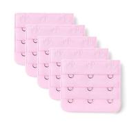 Sourcingmap 3 Crochet 3 Rangée Sous-vêtements Soutien-gorge Sangle Extension Boucle 5Pcs Rose-3 Taille unique