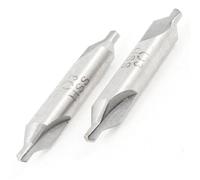 sourcingmap 3 x 7 mm x 49 mm-Double embout HSS Type Gris central 2 pièces de forets