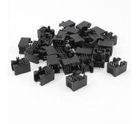 Sourcingmap 30 Ordinateurs pc 90 Degrés 6 Rond Broche RJ12 6P6C Réseau Modulaire PCB Connecteur Jacks Noir