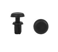 Sourcingmap 30 pcs 4 mm Plastique Noir rivets Push type de panneau de retenue Clip de fermeture pour auto