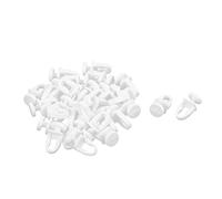 sourcingmap 30pcs Glisseur Rail Rideaux Roulette Crochet Roue Rideaux Coulissant Poulie pour Fenêtre Voilage