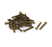 sourcingmap 30pcs Vis Tête Fraisée Cruciforme Tête Plate Boulon Vis M4 x 30mm en laiton gb819