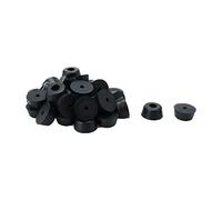 sourcingmap 35pcs Patin Pied Chaise Meuble Caoutchouc Tampon Pare-choc Embout Jambe Protection Conique 22x18x11mm