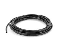 sourcingmap 4 mm OD 2,5 mm ID Fuel gas Air PU Tube Tuyau d'arrosage 5 m 5 m Noir