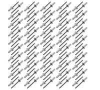 Sourcingmap 4 Mmx13 mm Aluminium Tête fraisée Extrémité fermée rivets aveugles Fastener 100 pcs