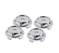 Sourcingmap 4 pcs 68 mm de diamètre 4 Clips de Voiture de Roue Pneu Centre hub Caps couvertures Protector Chrome