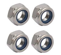 Sourcingmap® 4 pcs M8 x 1,25 mm Pitch Filetage métrique en acier inoxydable 304 Écrous de verrouillage de la main Gauche