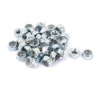 sourcingmap 40pcs écrou de Blocage écrou Autobloquant 5/16-24 plaqué zinc Nylon Insert hexagonale