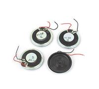sourcingmap 4pcs 1W 8 Ohm Dual Wire Magnet Mini Loudspeaker MP3 MP4 Player Speaker 28mm Dia