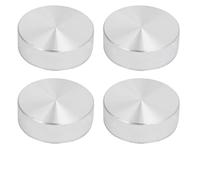 sourcingmap 4pcs 30mm Dia 10mm épaisseur Fil M6 Disque Aluminium Matèriau table verre