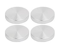 sourcingmap 4pcs 55mm Dia 10mm épaisseur disque aluminium fil M10 Matèriau table verre