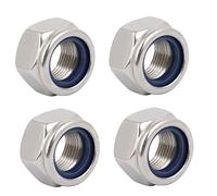 sourcingmap 4pcs écrou de Blocage écrou Autobloquant M18x1,5mm fil métrique haut 304 hexagonaux
