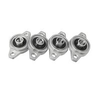 sourcingmap 4pcs Palier Roulement KFL000 10 mm en alliage de zinc auto-alignant le roulement de bride de bloc d'oreiller