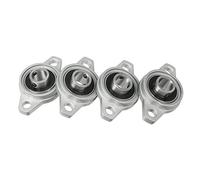 sourcingmap 4pcs Palier Roulement KFL001 12 mm en alliage de zinc auto-alignant le roulement de bride de bloc d'oreiller