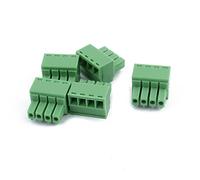 Sourcingmap 5 pcs 300 V 10 A Kf2edgk 3,5 mm Pas 4 broches PCB Vis bornier connecteur