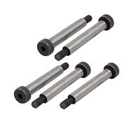 Sourcingmap® 5 PCS 40 CR en acier Bandoulière Boulon 8 mm épaule Diamètre 50 mm Filetage M6 x 12 mm de longueur épaule
