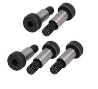 Sourcingmap® 5 PCS 40 CR en acier Bandoulière Boulon épaule 10 mm Dia 20 mm Filetage M8 x 13 mm de longueur épaule