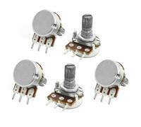 sourcingmap 5 pcs 500K ohm Potentiomètre de réglage à un tour 6mm arbre 3 broches