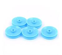sourcingmap 5 Pcs Plastique 29mm Diamètre 6mm épaisseur DIY Bande De Gear Poulie Bleu