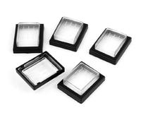 sourcingmap 5 Pcs Rectangle Plastique Imperméable L'anti-poussière Commutateur Couvertures Protecteurs Contres Des