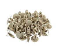 sourcingmap 50 Pièces Rivet en plastique fixation porte Appuyer sur agrafes trou de 8mm pour Pare-choc de voiture