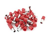 sourcingmap 50pcs 16mm2 Embout de Câble Embout de Câblage Cosse à Sertir électrique Fil Sertissage Borne Connecteur Terminal Borne à sertir isolé Bootlace Virole Rouge