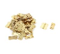 sourcingmap 50pcs Charnière Porte Boîte Coffret bois métal doré long 30mm