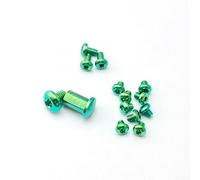 Sourcingmap 535 Coupe-papillon pour broche avec vis à poignée 535 et 11 vis de rechange Vert