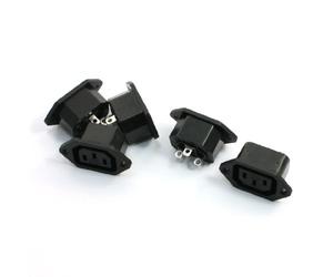 Sourcingmap 5pcs AC 250V 10A 3 Broches Type vis Prise IEC 320 C13 Adaptateur Alimentation Sortie