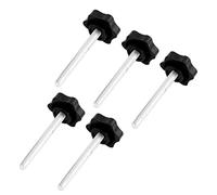 sourcingmap 5pcs Boutons de Serrage étoile Poignée M8 x 70mm Filetage Mâle 38mm Étoile Tête à visser