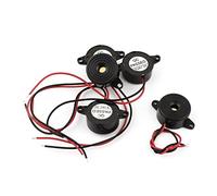 Sourcingmap 5Pcs DC 3-24V Câble Industrielle Audio piézo Buzzer Alarme avertisseur sonore