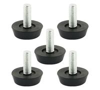 sourcingmap 5pcs Pieds de Nivellement Meuble Réglable Pied Réglable Patin de meuble Jambe Pied de Table Chaise Base Protection Plancher M6 x 15mm Filetage Vis 22mm base