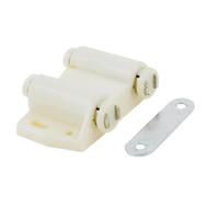 sourcingmap 6,6 cm Largeur Double touche Loquet magnétique à pression pour porte Beige