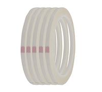 Sourcingmap 6 mm Largeur 50 m de long simple face ruban autocollant Mylar Fort Blanc 5 pcs