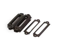 sourcingmap 60 mm x 17 mm avec cadre en métal à tiroirs pour armoire porte-étiquette 20 cartes